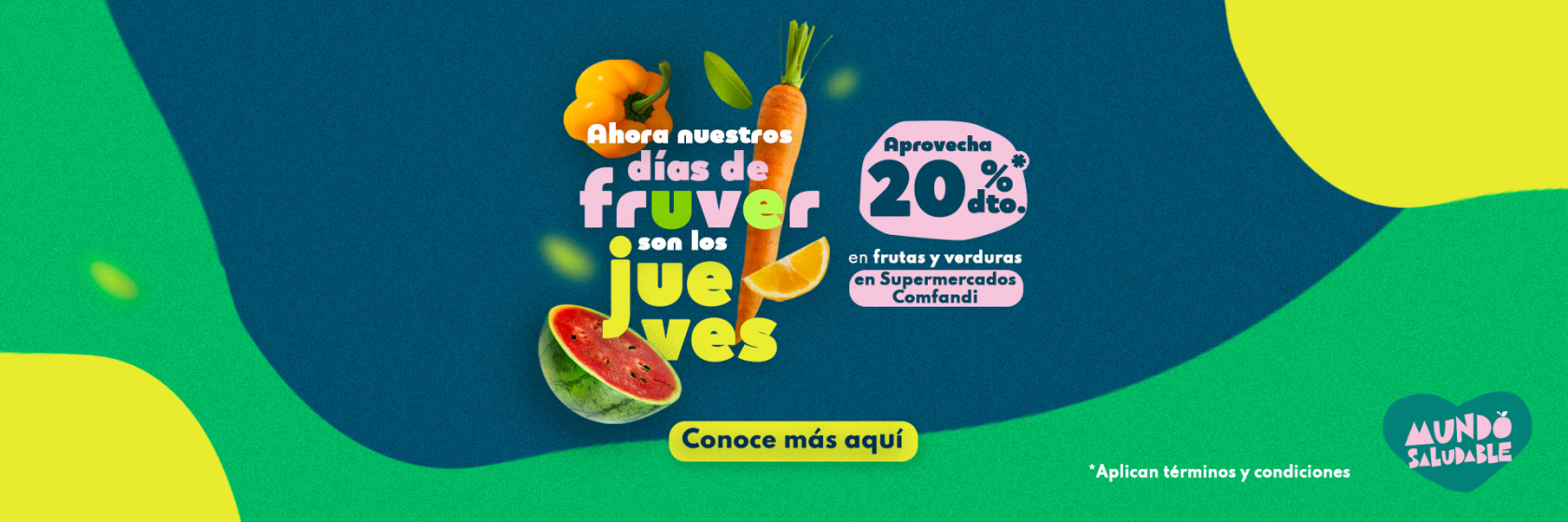 Jueves de frutas y verduras - 20% de descuento