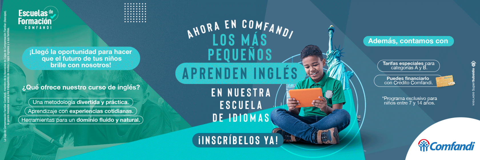 Banner Inglés Niños